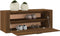 vidaXL - Schoenenkast - wandgemonteerd - 100x35x38cm - bewerkt - hout - bruineiken