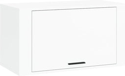 vidaXL - Schoenenkast - wandgemonteerd - 70x35x38 - cm - bewerkt - hout - wit