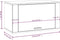 vidaXL - Schoenenkast - wandgemonteerd - 70x35x38 - cm - bewerkt - hout - wit