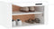 vidaXL - Schoenenkast - wandgemonteerd - 70x35x38 - cm - bewerkt - hout - wit
