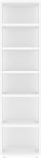 vidaXL - Schoenenkasten - 2 - st - 27,5x27x102 - cm - bewerkt - hout - wit