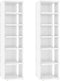 vidaXL - Schoenenkasten - 2 - st - 27,5x27x102 - cm - hoogglans - wit