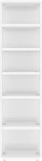 vidaXL - Schoenenkasten - 2 - st - 27,5x27x102 - cm - hoogglans - wit