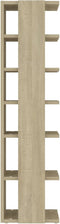 vidaXL - Schoenenkasten - 2 - st - 27,5x27x102 - cm - sonoma - eikenkleurig