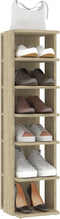 vidaXL - Schoenenkasten - 2 - st - 27,5x27x102 - cm - sonoma - eikenkleurig