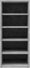 vidaXL - Schoenenkasten - 2 - st - 31,5x35x70 - cm - bewerkt - hout - betongrijs