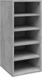 vidaXL - Schoenenkasten - 2 - st - 31,5x35x70 - cm - bewerkt - hout - betongrijs