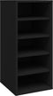 vidaXL - Schoenenkasten - 2 - st - 31,5x35x70 - cm - bewerkt - hout - zwart