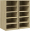 vidaXL - Schoenenkasten - 2 - st - 31,5x35x70 - cm - hout - sonoma - eikenkleur