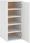vidaXL - Schoenenkasten - 2 - st - 32x35x70 - cm - bewerkt - hout - wit