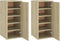 vidaXL - Schoenenkasten - 2 - st - 32x35x70 - cm - spaanplaat - sonoma - eikenkleurig