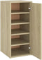 vidaXL - Schoenenkasten - 2 - st - 32x35x70 - cm - spaanplaat - sonoma - eikenkleurig