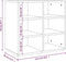 vidaXL - Schoenenkasten - 2 - st - 52,5x30x50 - cm - betongrijs
