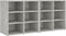 vidaXL - Schoenenkasten - 2 - st - 52,5x30x50 - cm - betongrijs