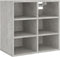 vidaXL - Schoenenkasten - 2 - st - 52,5x30x50 - cm - betongrijs