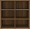 vidaXL - Schoenenkasten - 2 - st - 52,5x30x50 - cm - bruineikenkleurig