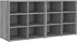 vidaXL - Schoenenkasten - 2 - st - 52,5x30x50 - cm - grijs - sonoma - eikenkleurig