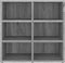vidaXL - Schoenenkasten - 2 - st - 52,5x30x50 - cm - grijs - sonoma - eikenkleurig