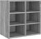 vidaXL - Schoenenkasten - 2 - st - 52,5x30x50 - cm - grijs - sonoma - eikenkleurig
