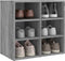 vidaXL - Schoenenkasten - 2 - st - 52,5x30x50 - cm - grijs - sonoma - eikenkleurig