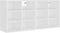 vidaXL - Schoenenkasten - 2 - st - 52,5x30x50 - cm - wit