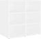 vidaXL - Schoenenkasten - 2 - st - 52,5x30x50 - cm - wit