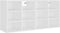 vidaXL - Schoenenkasten - 2 - st - 52,5x30x50 - cm - wit