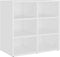 vidaXL - Schoenenkasten - 2 - st - 52,5x30x50 - cm - wit