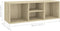 vidaXL - Schoenenopbergbank - 105x35x35 - cm - bewerkt - hout - sonoma - eikenkleur