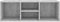 vidaXL - Schoenenopbergbank - 105x35x35 - cm - bewerkt - hout - betongrijs