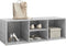 vidaXL - Schoenenopbergbank - 105x35x35 - cm - bewerkt - hout - betongrijs
