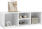 vidaXL - Schoenenopbergbank - 105x35x35 - cm - bewerkt - hout - wit