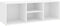 vidaXL - Schoenenopbergbank - 105x35x35 - cm - bewerkt - hout - wit