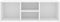 vidaXL - Schoenenopbergbank - 105x35x35 - cm - bewerkt - hout - wit