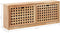 vidaXL - Schoenenopbergbank - 94x20x38 - cm - massief - walnotenhout