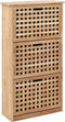 vidaXL - Schoenenopbergbank - 94x20x38 - cm - massief - walnotenhout