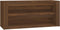 vidaXL - Schoenenrek - 100x35x45 - cm - bewerkt - hout - bruin - eikenkleur