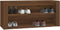 vidaXL - Schoenenrek - 100x35x45 - cm - bewerkt - hout - bruin - eikenkleur
