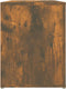 vidaXL - Schoenenrek - 100x35x45 - cm - bewerkt - hout - gerookt - eikenkleurig