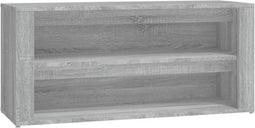vidaXL - Schoenenrek - 100x35x45 - cm - bewerkt - hout - grijs - sonoma - eikenkleur