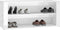 vidaXL - Schoenenrek - 100x35x45 - cm - bewerkt - hout - hoogglans - wit