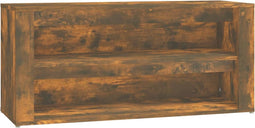 vidaXL - Schoenenrek - 100x35x45 - cm - bewerkt - hout - wit