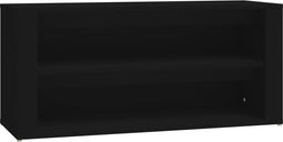 vidaXL - Schoenenrek - 100x35x45 - cm - bewerkt - hout - zwart