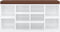 vidaXL - Schoenenrek - 103x30x48 - cm - bewerkt - hout - hoogglans - wit