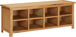 vidaXL - Schoenenrek - 114x37x45 - cm - massief - eikenhout
