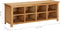 vidaXL - Schoenenrek - 114x37x45 - cm - massief - eikenhout