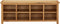 vidaXL - Schoenenrek - 114x37x45 - cm - massief - eikenhout