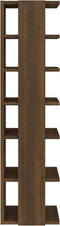 vidaXL - Schoenenrek - 27,5x27x102 - cm - bewerkt - hout - bruin - eikenkleur