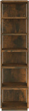 vidaXL - Schoenenrek - 27,5x27x102 - cm - bewerkt - hout - gerookt - eikenkleurig