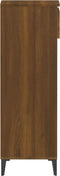 vidaXL - Schoenenrek - 40x36x105 - cm - bewerkt - hout - bruin - eikenkleur